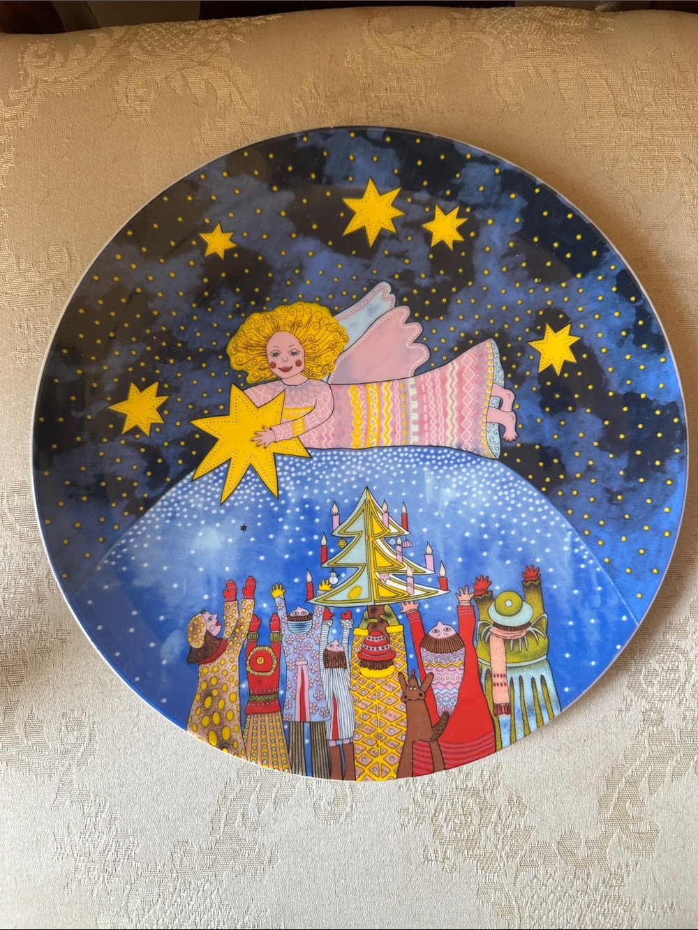 Kiki 1988 I Bring You the Star of Peace porcelain decorative plate